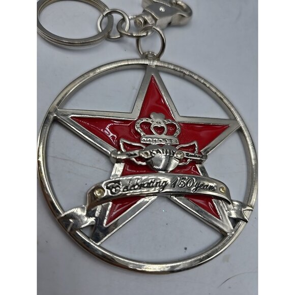 Kathy Van Zeeland Silver Large Celebrating  150th Anniversary Key Chain 3" - Picture 4 of 8